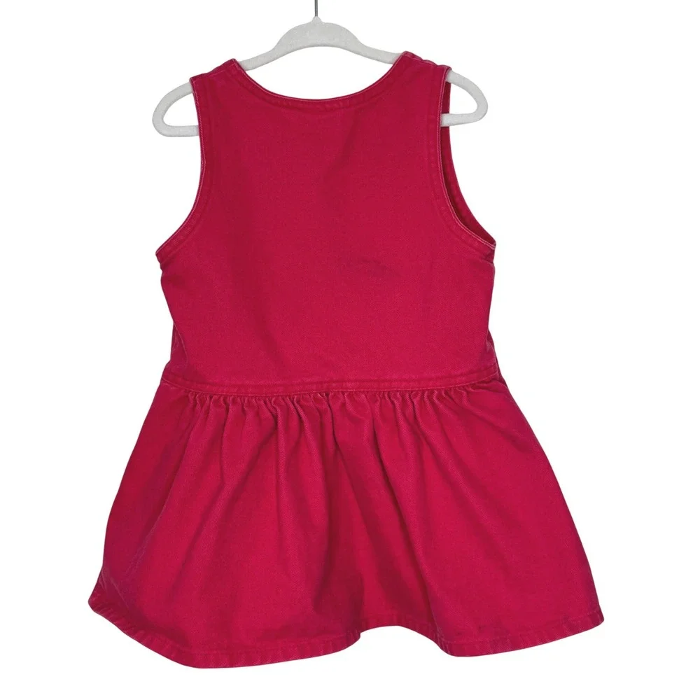 Vintage OshKosh Pink Denim Jumper Dress‎ 2T